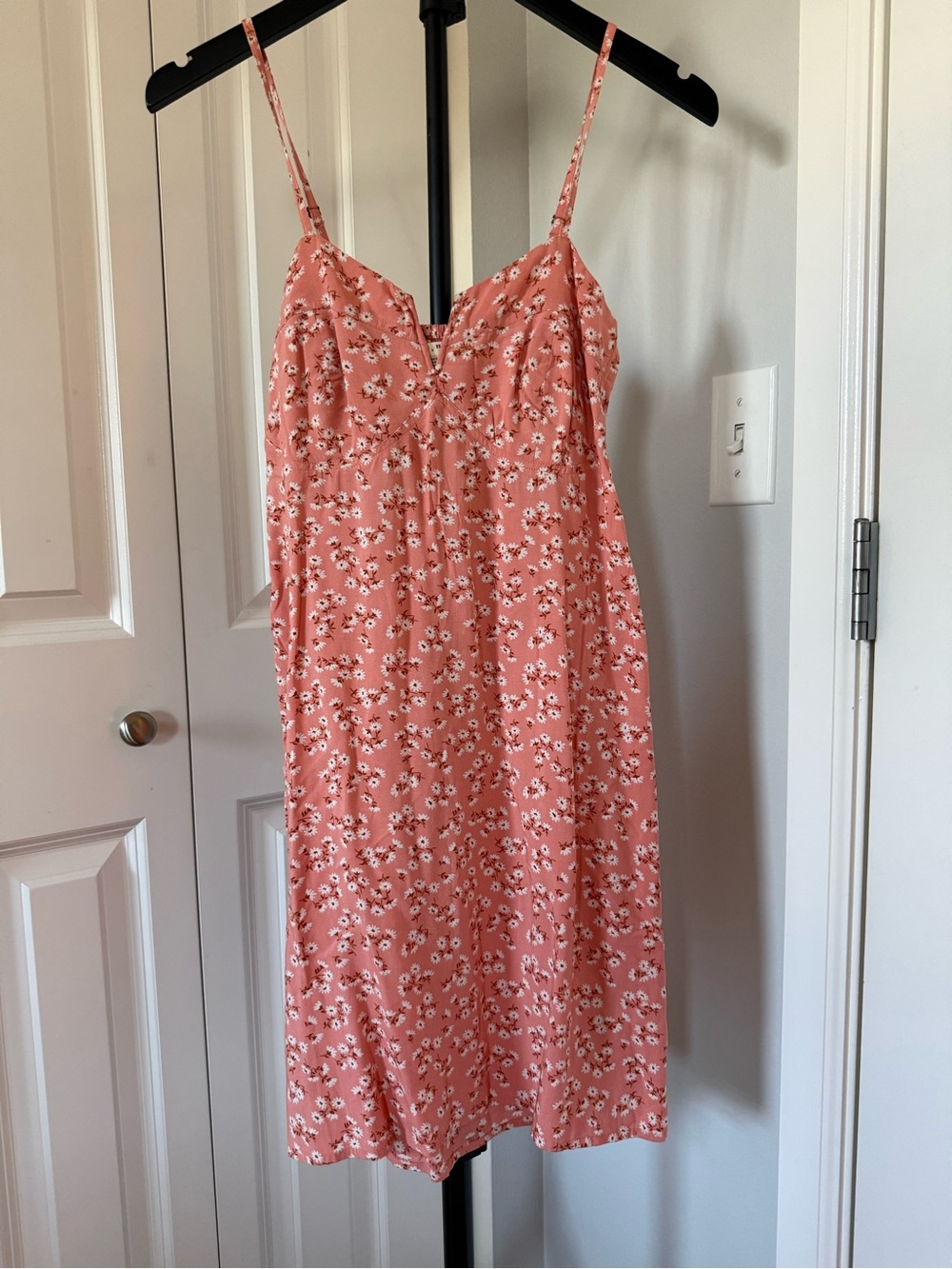 Billabong Coral Pink Floral Slip Dress